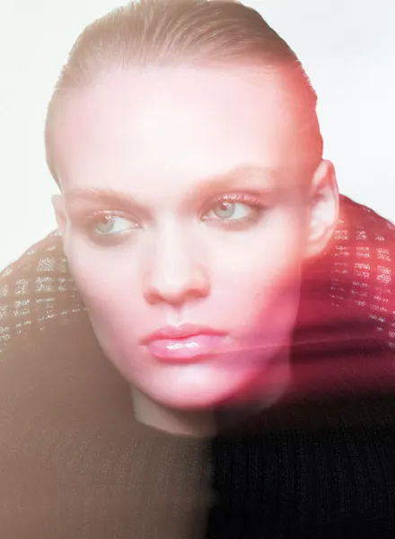 Model Daria Kazakova in the beauty spread of the May '26 issue of VOGUE Greece - photographed by Nicolas Menu