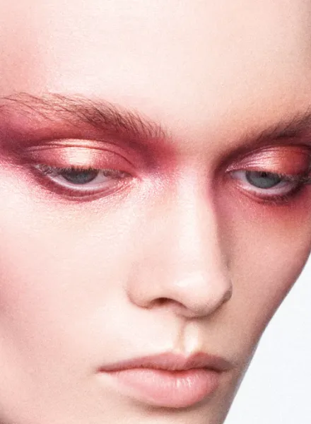 Model Daria Kazakova in the beauty spread of the May '26 issue of VOGUE Greece - photographed by Nicolas Menu
