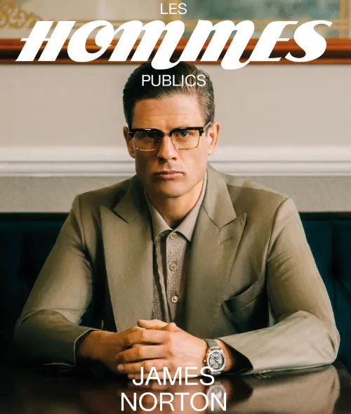 Actor James Norton on the cover of the fashion and art magazine Les Hommes Publics #16 - photographed by Charlie Gray