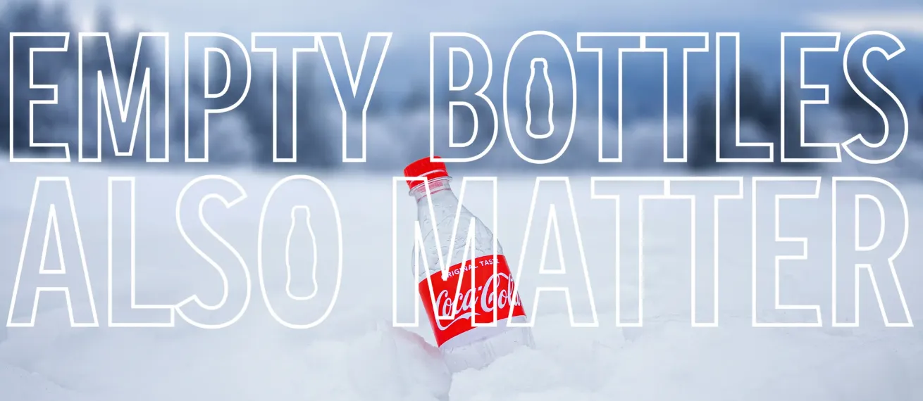 'Empty bottles also matter' – Macri Studio creates visuals for the global Coca-Cola recycling campaign for Ogilvy Bucharest