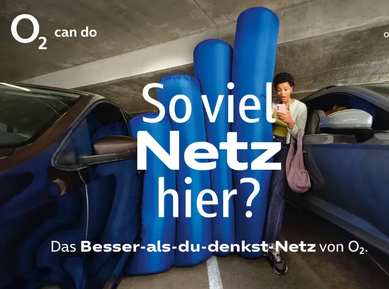 O2 Telefónica ‘Das Besser-als-du-denkst-Netz’ – Retouched-Studios brings the blue signal bars to life