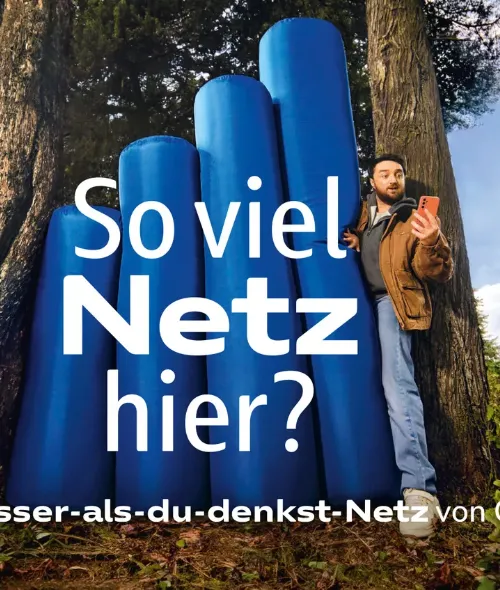 O2 Telefónica ‘Das Besser-als-du-denkst-Netz’ – Retouched-Studios brings the blue signal bars to life