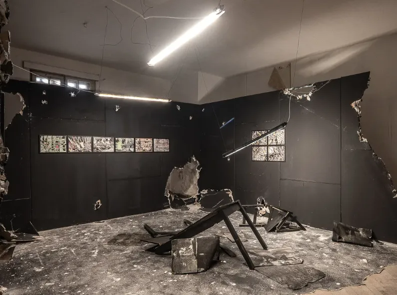 FUTUR group exhibition at the former Potsdam military casino, in collaboration with the Paris-based collective LeWonder