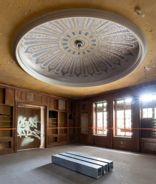 FUTUR group exhibition at the former Potsdam military casino, in collaboration with the Paris-based collective LeWonder
