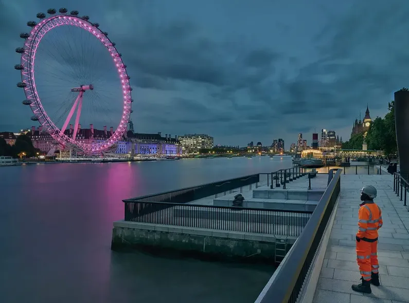 'Standing by the Thames' – photographed by Matthew Joseph for TIDEWAY