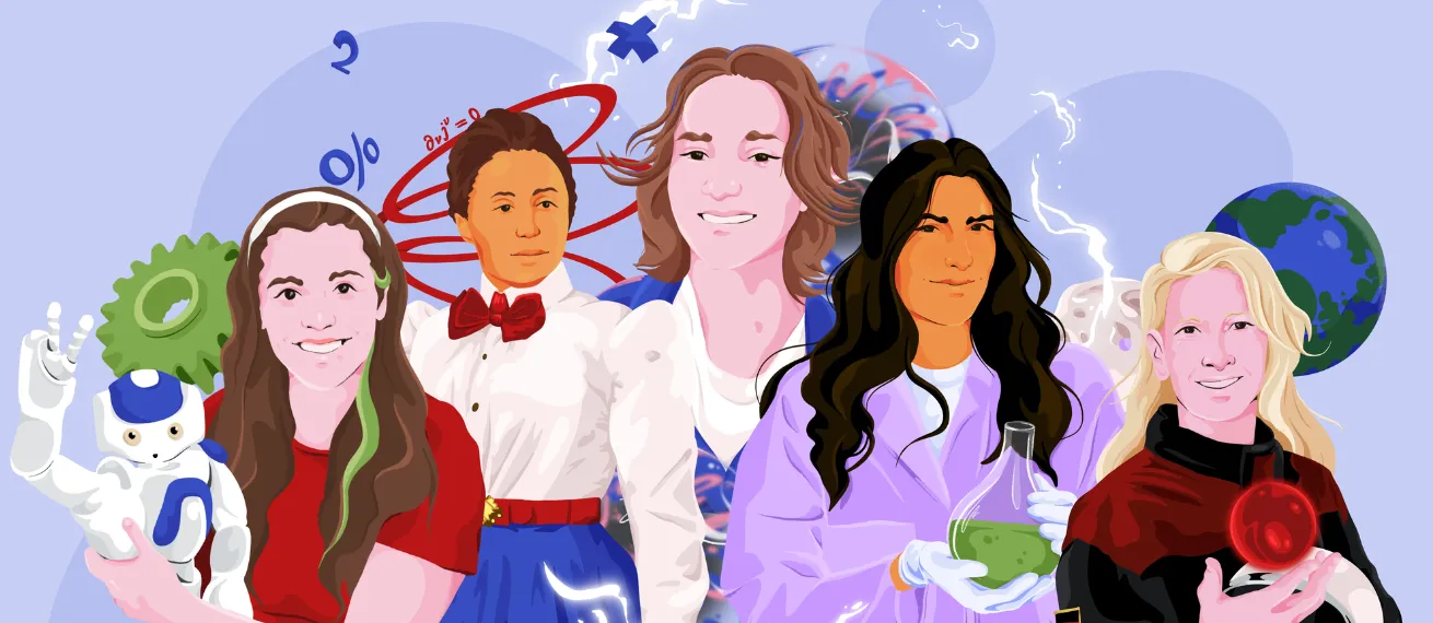 Women Do Science – Josephine Rais illustrates for Casio, Breuninger and Bundesliga Common Ground