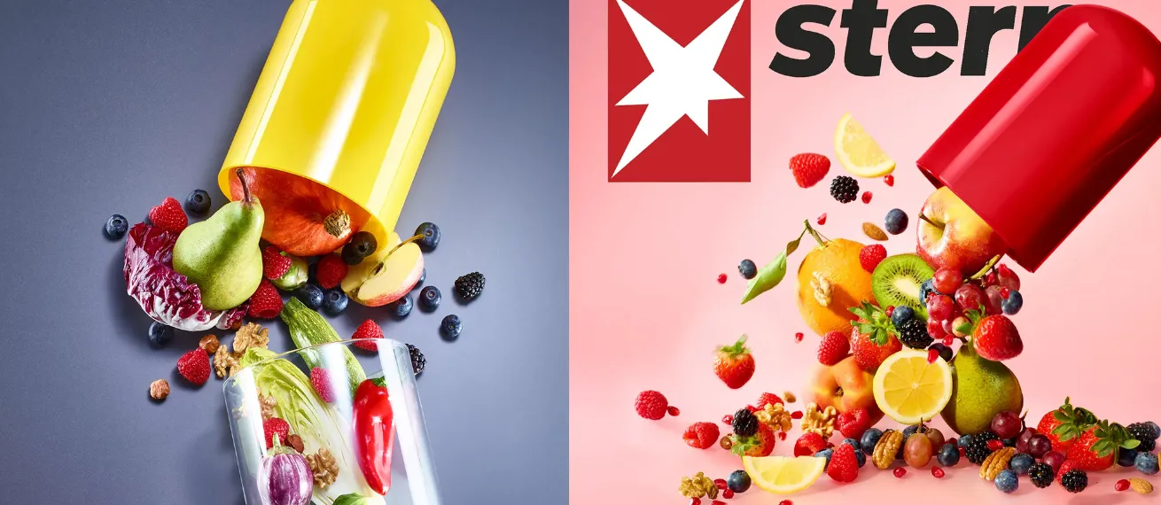 'The Power Pills' – Christian Lohfink staged the cover image for issue 8/26 of Stern magazine