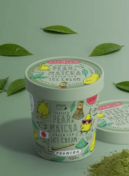Poached Pear & Matcha – Bertone Studio Serves Up a Playful Packaging Concept