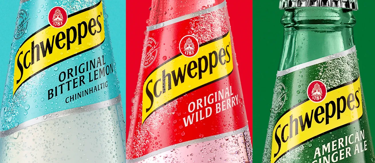 Schweppes White Peach and Friends – Photographer Christian Lohfink showcased the current product range for Schweppes Germany