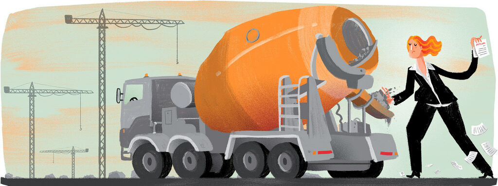 Building permit? Illustrator <b>Shahar KOBER c/o ART ACT</b> draws a motif for Israeli newspaper GLOBES