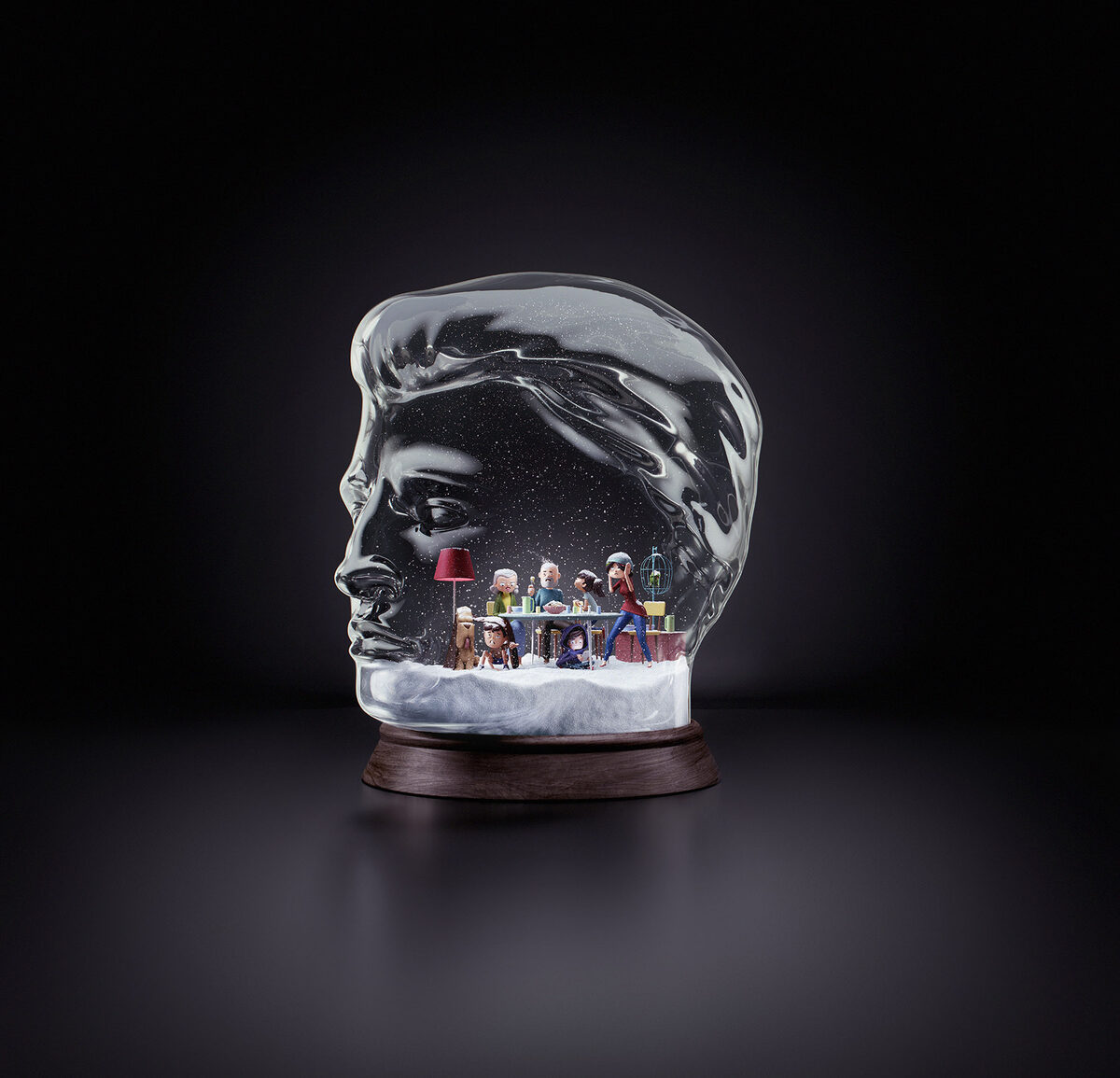 'Snow Heads – Shaking it off just make it worse' - SYOSS Antischuppen Kampagne von TBWA/RAAD, Dubai und ESTILO 3D c/o VISUALEYES ARTISTS