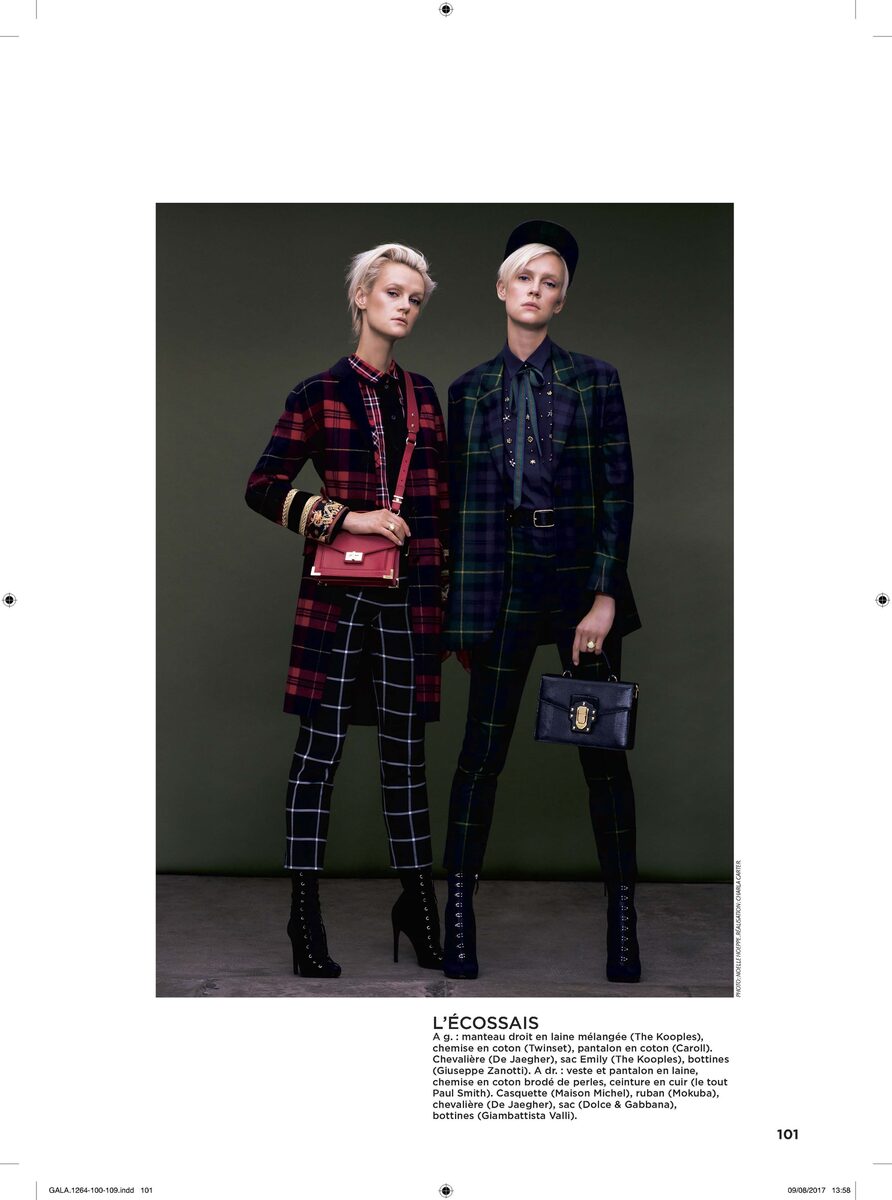'Les Filles' - Veronika KHAYLA & Kristina KACHINKSKAYA, both c/o LOUISA MODELS in GALA France as well as MARIE CLAIRE Hong Kong