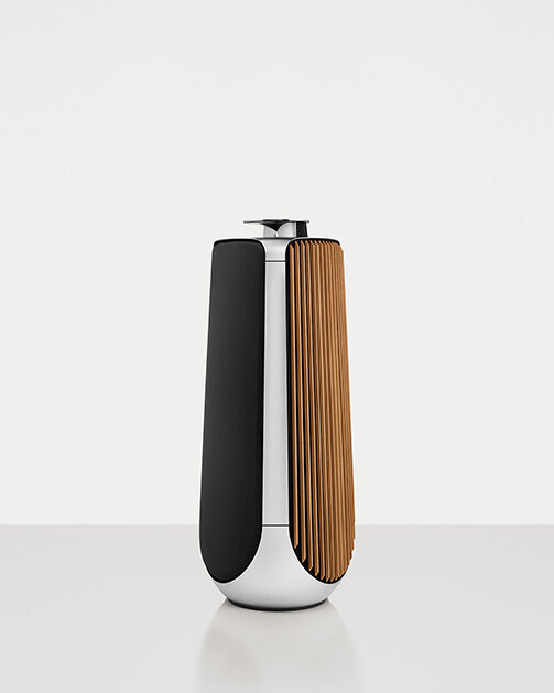 Schicker High-End Lautsprecher von BANG & OLUFSEN, fotografiert von Frederik LINDSTRØM c/o BLINK PRODUCTION