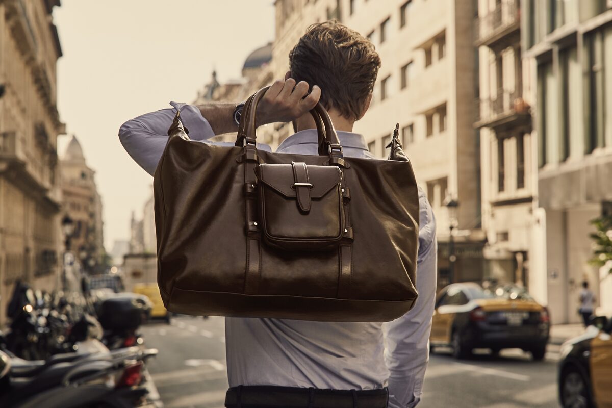 MONTBLANC shoot with influencer Ben Dahlhaus in Barcelona - art buying came from SOLOMON I WINTER