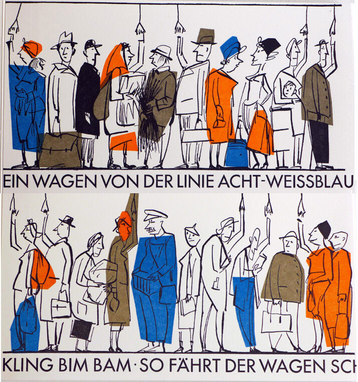 'Linie 8' – illustrations on the text of Weiß Ferdl by Cornelia VON SEIDLEIN c/o ART ACT
