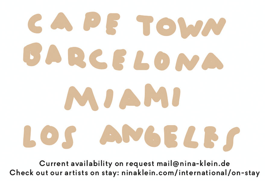 Nina Klein : On-stay season 2017/18 with artists in Cape Town, Barcelona, Miami and Los Angeles & editorials for Vogue Germany, Bill Murray, Metal magazine, iMute magazine