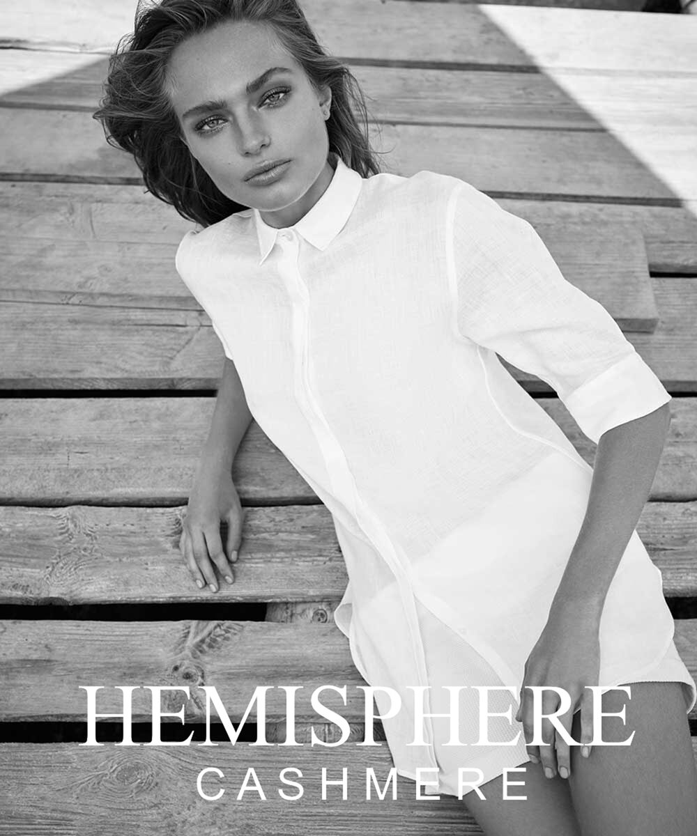 HEMISPHERE S/S 2018 CAMPAIGN - modern looks with model Anna Mila Guienz and fashion photographer <b>Andreas ORTNER</b>, realized in Ibiza
