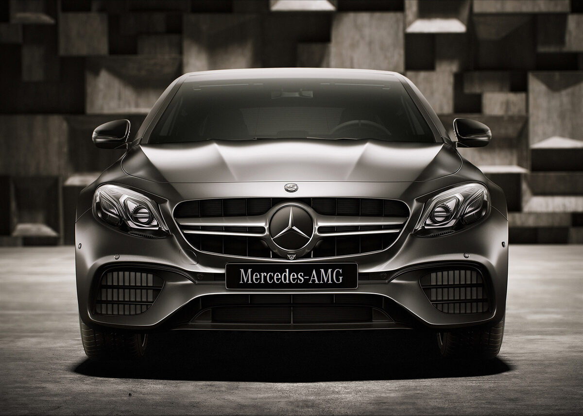 CGI Images für den neuen MERCEDES BENZ AMG E 63 S - das Artwork von ESTILO 3D c/o VISUALEYES ARTISTS