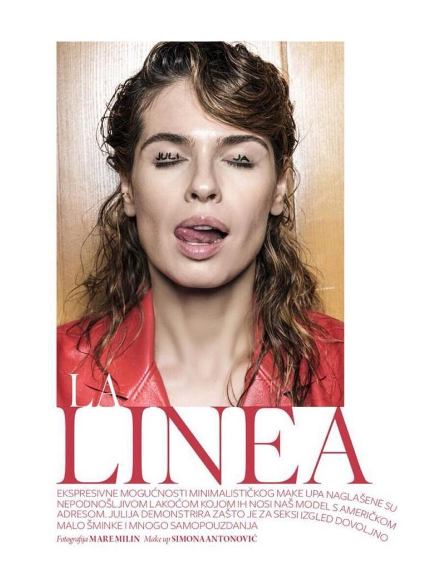 'La Linea' im kroatischen STORYBOOK Magazin, in der Hauptrolle Model Julija NYDAL c/o LOUISA MODELS, vier Fotos von Mare Milin für Euch auf GoSee