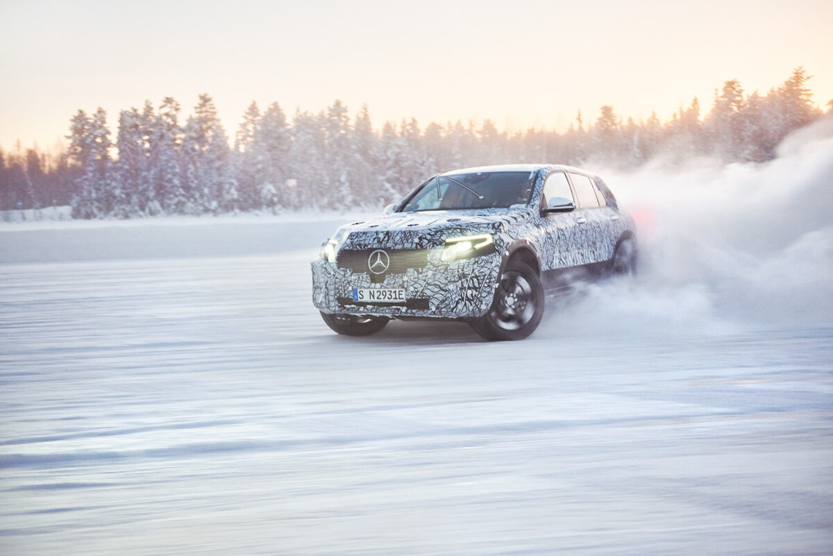 Mit dem Mercedes EQC zum Wintertest in Lappland, Schweden - zwei erste Motive von Jens RÜSSMANN c/o DOUBLE T für Euch auf GoSee