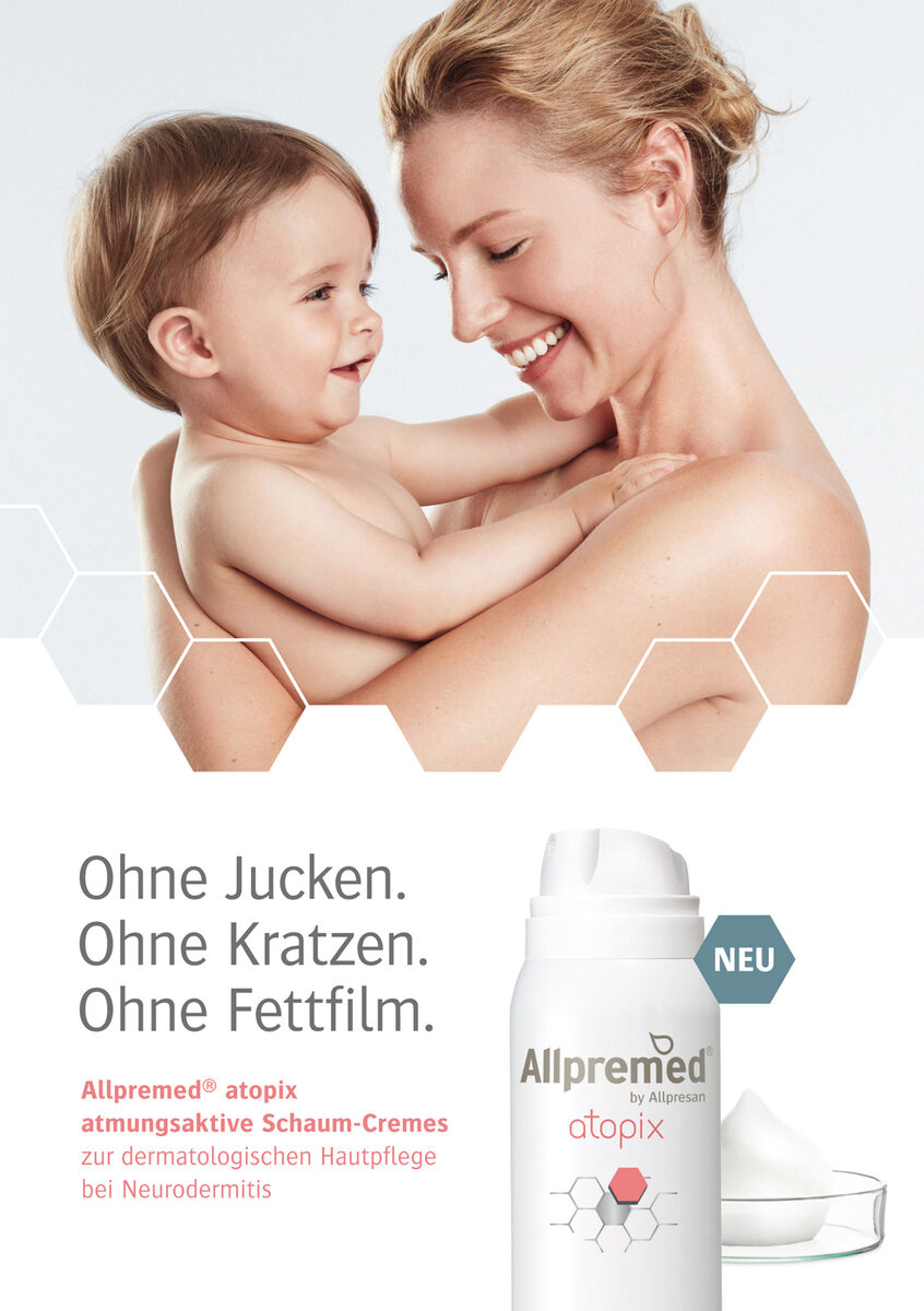 'Sensible Pflege. Starker Schutz' - ALLPREMED Skincare Schaum-Creme Kampagne, fotografiert von ANNA TARRIN