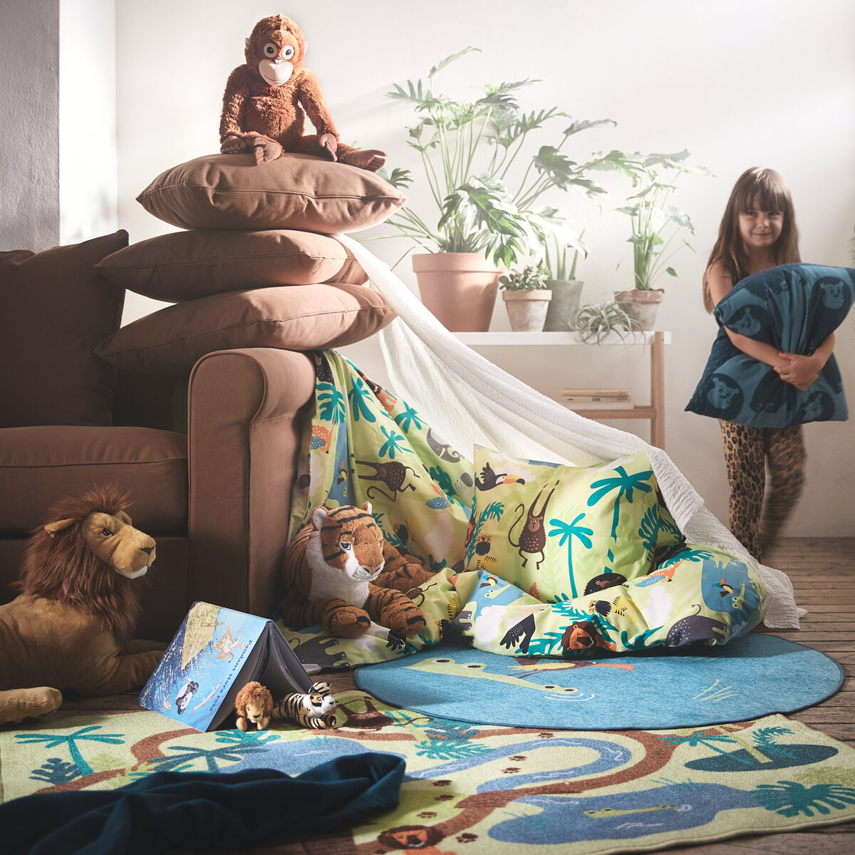 DJUNGELSKOG - jungle scenes and wild animals for IKEA, designed by EDHOLM ULLENIUS c/o AGENT MOLLY & CO