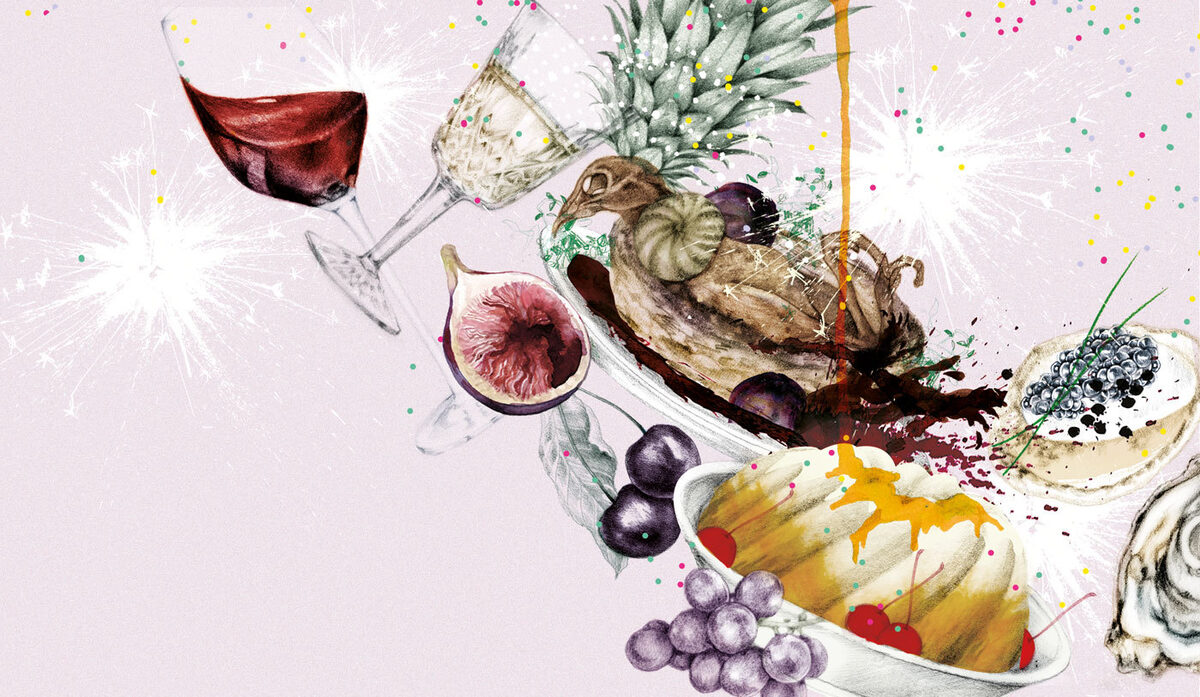 DAGENS INDUSTRI magazine celebrates pleasure - with editorial illustrations by <b>Lina EKSTRAND c/o AGENT MOLLY &amp; CO</b>
