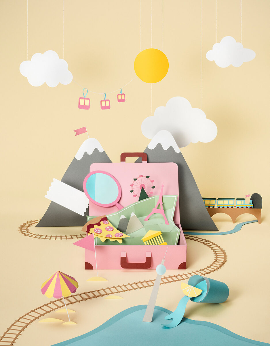 EUROPA RUNT - Go &amp; InterRail with artwork by paper artist <b>Fideli SUNDQVIST c/o AGENT MOLLY &amp; CO</b>