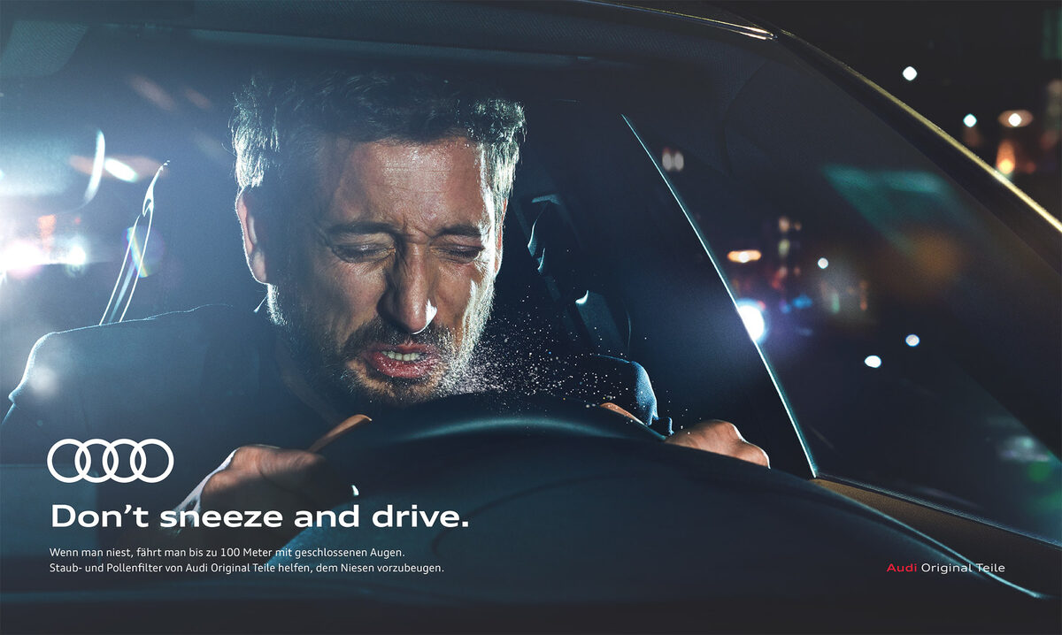 Double-T Photographers presents new entry Maren Schabhüser, AUDI print campaign 'Don't sneeze and drive' for Philipp & Keuntje, fashion & beachwear, plus the 'Show Some Emotions' portrait project