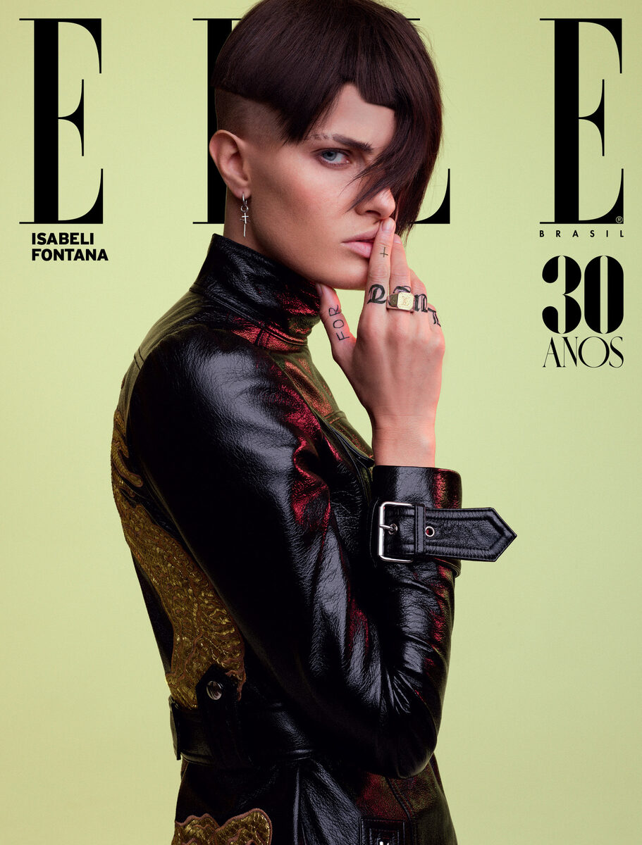 Top model <b>Isabeli FONTANA c/o LOUISA MODELS</b> is the star of the 30 Years of ELLE Brazil Anniversary issue