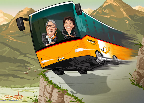 'Der Staat kann‘s nicht' - die Illustration für die WELTWOCHE von Rüdiger TREBELS c/o ART ACT