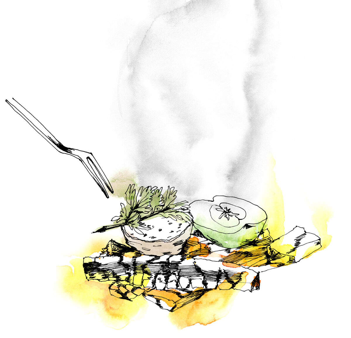 Illustrations for EXPERIENCE magazine by Anne-Li KARLSSON c/o AGENT MOLLY & CO