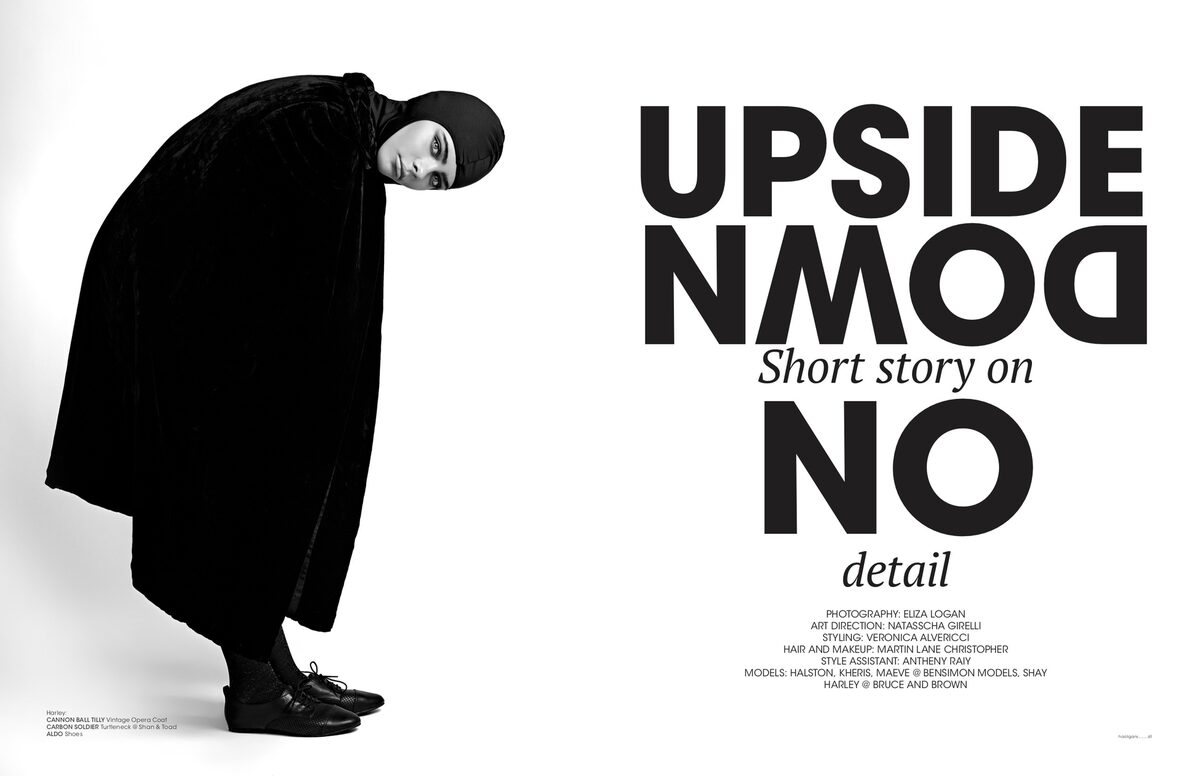 <b>NATASSCHA GIRELLI</b> in charge of art direction for the 'UPSIDE DOWN' fashion project in HOOLIGANS MAG, 'Fragments' with kids photographer Andrew Grimes and 'Sapology' with GoSee new entry kids photographer Isabel Pinto