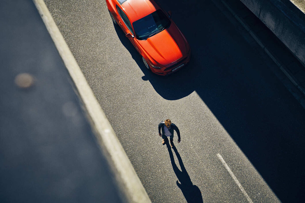 David Breun photographs a personal project with the Ford Mustang in Cape Town
