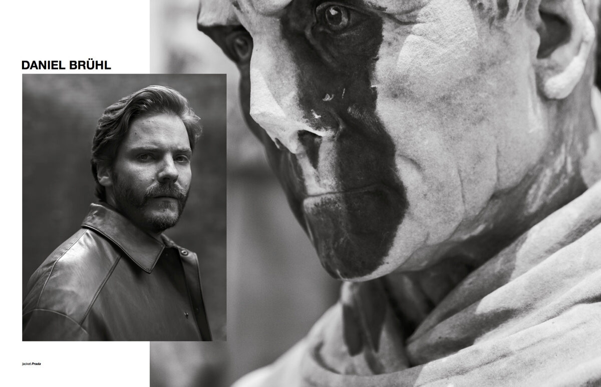 The big 'Desire' with actor Daniel Brühl for ZOO magazine #60 - grooming by Kerstin HOFFMANN c/o BASICS.BERLIN, photos: Sandor Lubbe