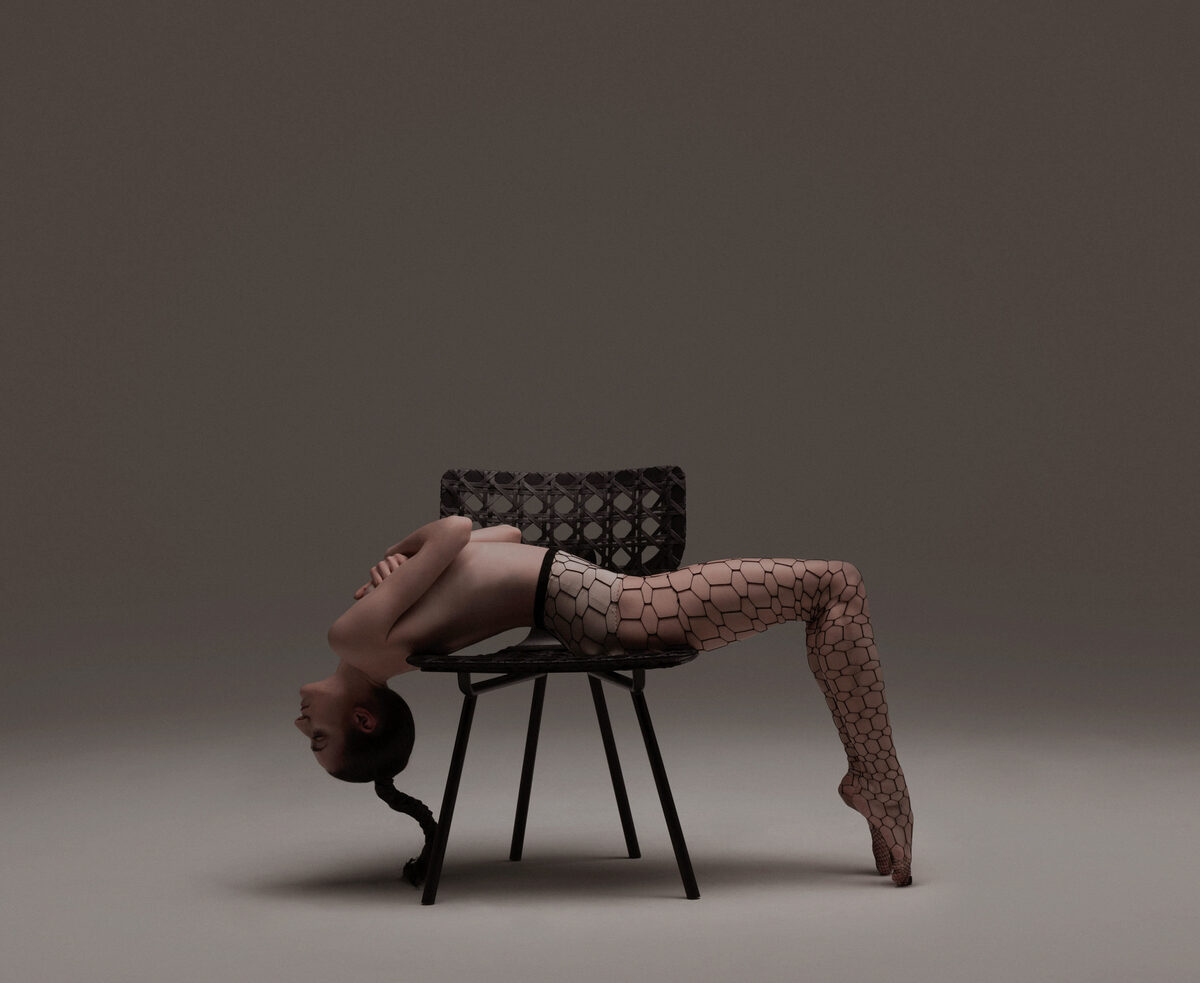 Photographer <b>Monica Menez</b> stages the Aërias Chair on commission for the Ippolito Fleitz Group and the client ClassiCon
