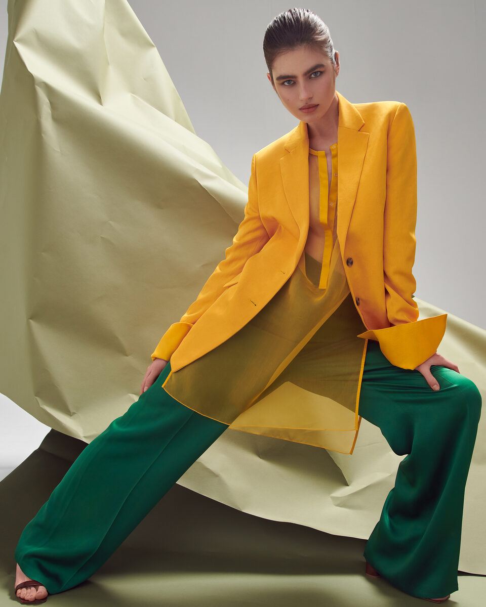 Model Nasty Zakharova in the cover story of German ELLE, photographed in Berlin by Andreas ORTNER