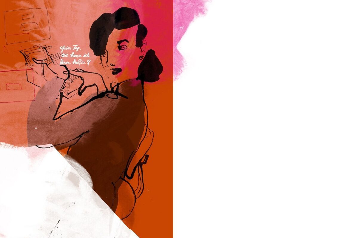 Drei Illustrationen für das W&V Magazin zum wichtigen Thema 'Sprachassistenz' von Katrin FUNCKE c/o ART ACT