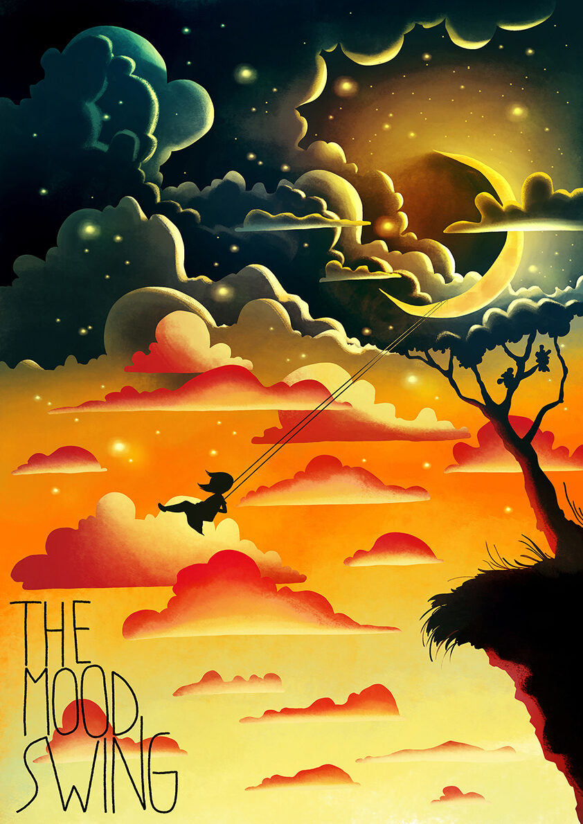 'THE MOOD SWING' - drei bezaubernde Illustrationen im Kundenauftrag von Vali PETRIDEAN c/o VISUALEYES ARTISTS