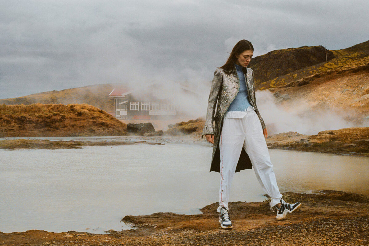 <b>Damien Krisl</b> photographs the beauty of Iceland's natural landscape with young Parisian model Maeva Marshall for SLIMI MAGAZINE