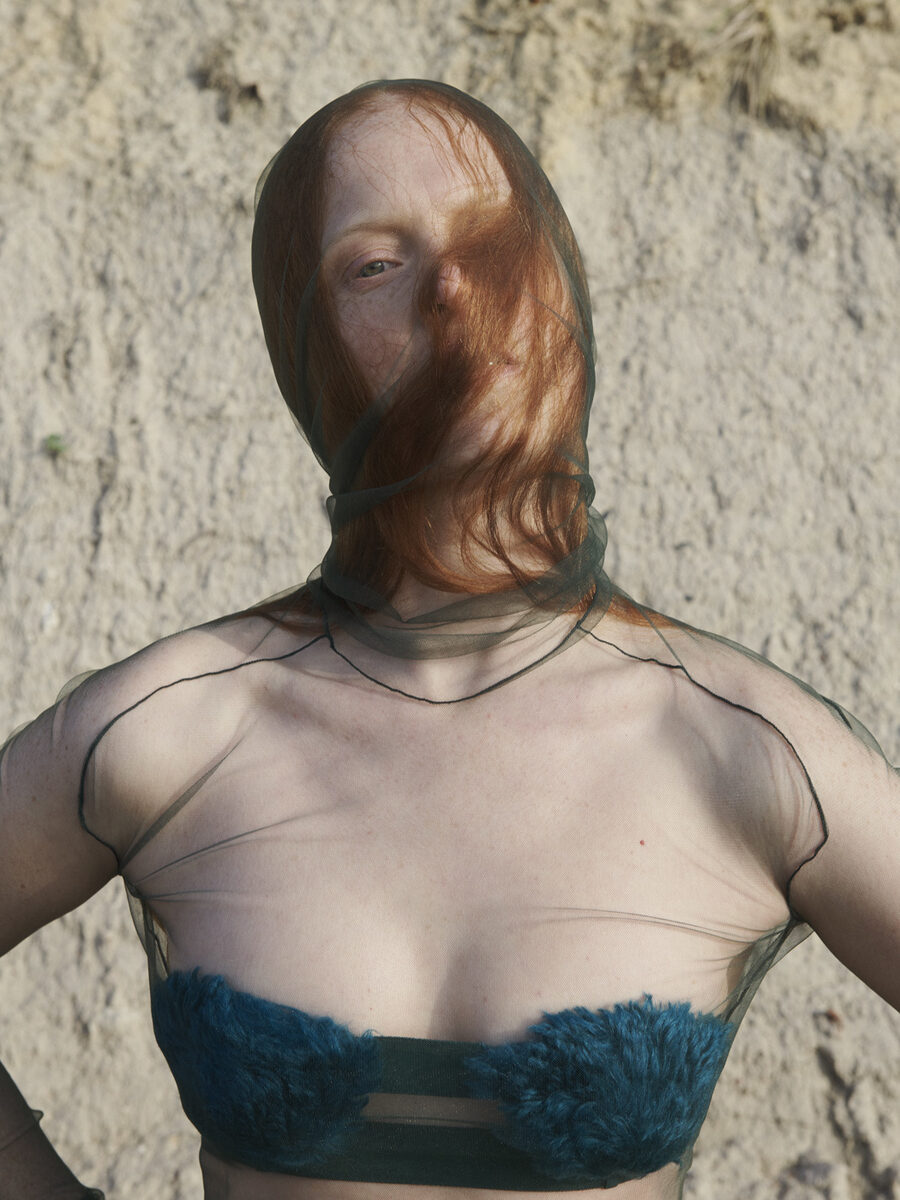 Red Milk magazine 'Iveta Goes Red' with hair & make-up by Saskia KRAUSE c/o BASICS BERLIN (photos: Annette Apel)