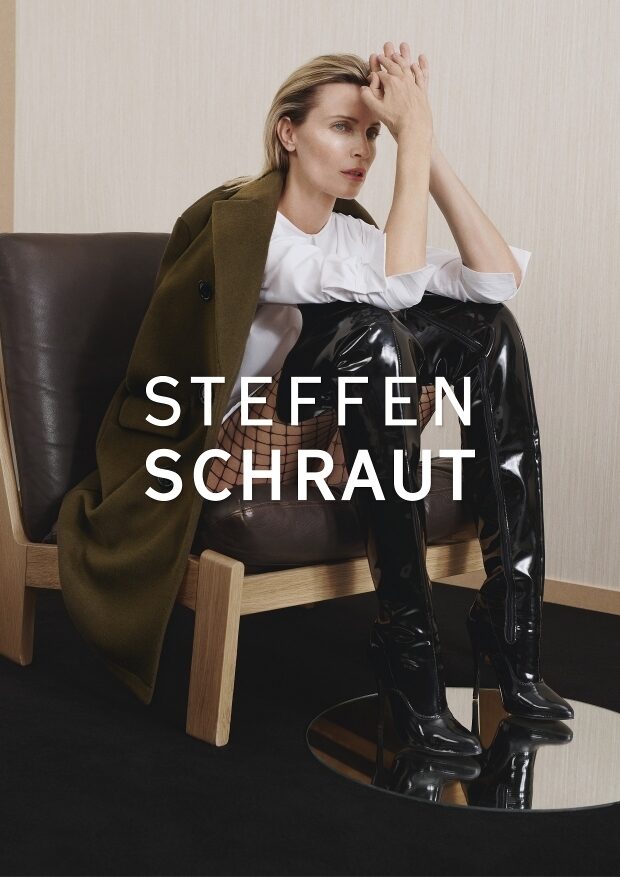 Top model Nadja AUERMANN c/o VIVA MODELS BERLIN radiantly beautiful in the STEFFEN SCHRAUT F/W 2019 campaign