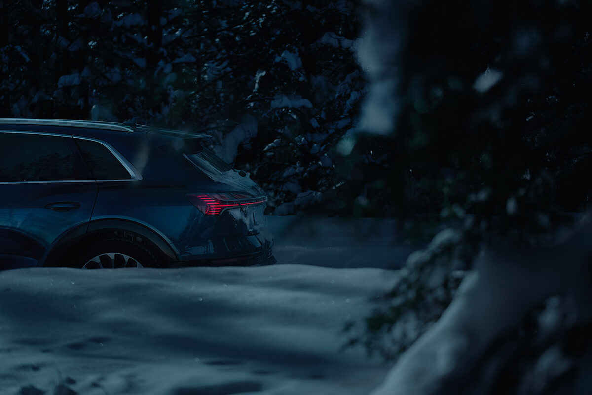 AUDI e-tron quattro - photographed by <b>Jan van ENDERT c/o NERGER M&amp;O</b> in Lapland
