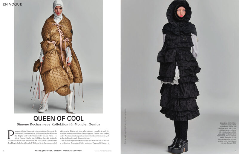 les ARTISTS by Josef Stockinger : GUY LAROCHE Paris F/W `19 campaign, VOGUE CZ, LATEST mag, Deutsch VOGUE, KONEN, the COSTUME DK cover, and a motif for VOGUE Italia