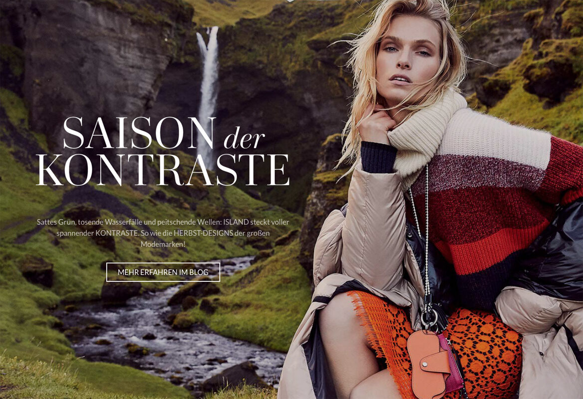 'Style on a volcano' meets the 'Season of Contrasts' - photographed for ENGELHORN by <b>Byron MOLLINEDO c/o KRISTINA KORB</b> in Iceland; we have the spreads and making-of film for you on GoSee
