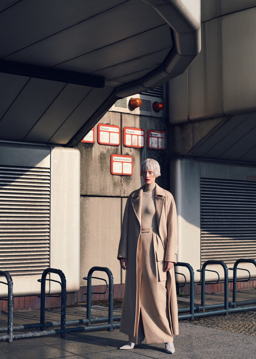 MAX VON TREU : photographs model Luca Aimee for VOGUE UA in couture on the streets of Berlin