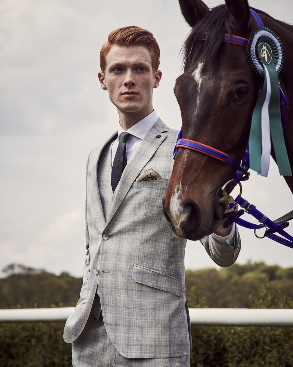 Andreas Ortner photographs the SAVILE ROW by CG S/S ‘20 campaign at the horse races