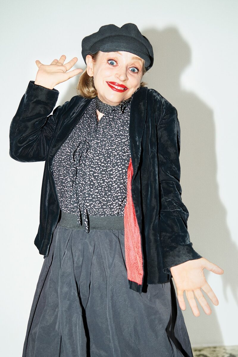 ‘She’s just playing’, Yves Borgwardt photographs actress and star of the film musical ‘Ich war noch niemals in New York‘ Katharina Thalbach for Deutsch VOGUE - hair & make-up by Gabrielle THEURER c/o BASICS BERLIN