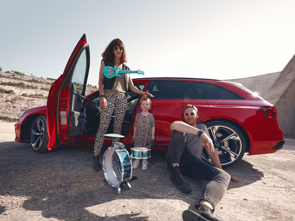 AUDI RS4 Avant - ANKE LUCKMANN photographs the car ‘for athletic families’ for Hamburg-based agency PHILIPP & KEUNTJE