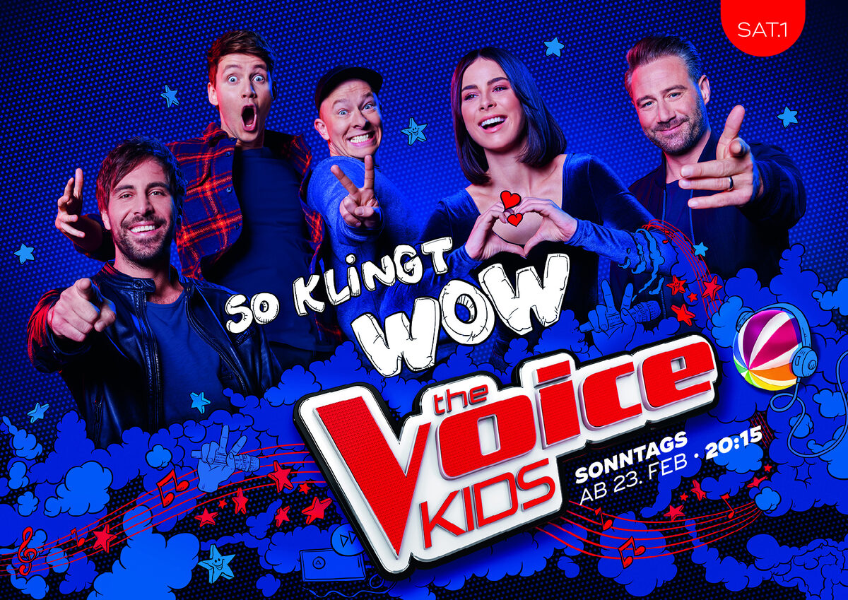 ‘Your Friends’ spot and print motifs for ‘The Voice Kids’ on SAT.1 and CIRCUS KRONE campaign motifs – with artwork by <b>Christian ECKERT c/o ART ACT</b>